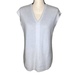 Women's J. Jill Wearever Collection Marble Gray Sleeveless Tunic Sweater, Sz XS